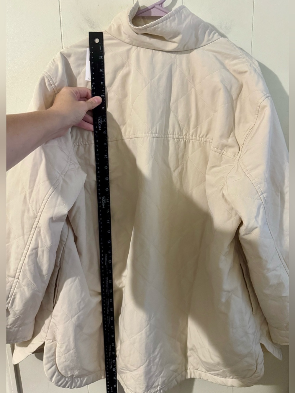 Old Navy Women’s Cream Quilted Utility Shacket NWT, Size XL - Picture 8 of 8